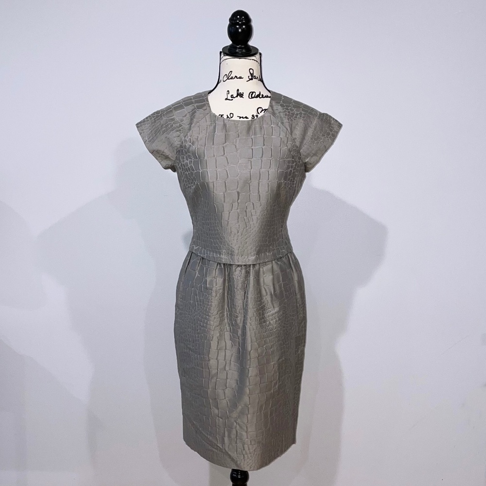 Salvatore Ferragamo Textured Sheath Dress